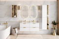 Dulap semi-coloana cu 1 usa, cu fixare pe perete, Aster White, Comad, 30x26.6x80 cm, PAL laminat, alb mat