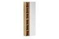 Set mobilier baie, dulap inalt cu usi si rafturi, 2SP 2UR, Aster White, Comad, PAL laminat, alb mat/stejar cremona