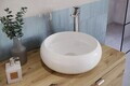 Set mobilier baie, dulap dublu si 2 lavoare, 120 cm, Aster White Cremona, Comad, MDF/PAL laminat, alb mat