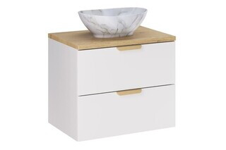 Alb mat, Aster White Cremona 60 cm