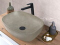 Set mobiler baie, dulap cu lavoar, 80 cm, Aster White Cremona, Comad, MDF/PAL laminat, alb mat