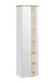 Dulap inalt cu usi, cu fixare pe perete, Bahama White, Comad, 45x33x170 cm, MDF/PAL laminat, alb/stejar wotan