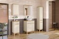 Cabinet cu oglinda si 2 usi, Bali Cashmere, Comad, 60x20x70 cm, PAL laminat, casmir mat