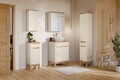 Cabinet cu oglinda si 2 usi, Bali Cashmere, Comad, 60x20x70 cm, PAL laminat, casmir mat