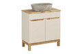 Set mobiler baie, dulap cu lavoar, 80 cm Wotan Anna, Bali Cashmere, Comad, MDF/PAL laminat, casmir mat