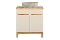 Set mobiler baie, dulap cu lavoar, 80 cm Wotan Anna, Bali Cashmere, Comad, MDF/PAL laminat, casmir mat