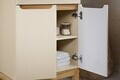 Set mobiler baie, dulap cu lavoar, 80 cm Wotan Anna, Bali Cashmere, Comad, MDF/PAL laminat, casmir mat