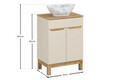 Set mobiler baie, dulap cu lavoar, 60 cm Wotan Pati, Bali Cashmere, Comad, MDF/PAL laminat, casmir mat