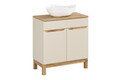 Set mobiler baie, dulap cu lavoar, 80 cm Wotan Cloud, Bali Cashmere, Comad, MDF/PAL laminat, casmir mat