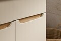 Set mobiler baie, dulap cu lavoar, 80 cm Wotan Cloud, Bali Cashmere, Comad, MDF/PAL laminat, casmir mat