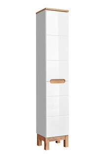 Alb lucios;Alb mat, Bali White 35x33x187 cm