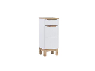 Alb lucios;Alb mat, Bali White 35x33x86 cm