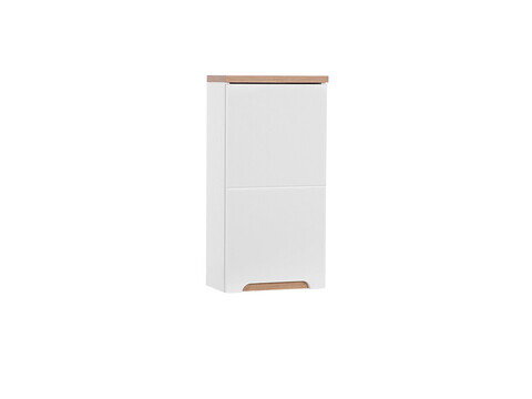 Dulap suspendat cu 1 usa, Bali White, Comad, 35x20x70 cm, MDF/PAL laminat, alb lucios/alb mat