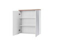 Cabinet cu oglinda si 2 usi, Bali White, Comad, 60x20x70 cm, PAL laminat, alb mat