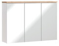 Cabinet cu oglinda si 3 usi, Bali White, Comad, 100x20x69 cm, PAL laminat, alb mat