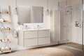 Dulap inalt cu usa, cu fixare pe perete, Bella Cashmere, Comad, 35x25x140 cm, MDF/PAL laminat, casmir mat