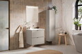 Dulap inalt cu usa, cu fixare pe perete, Bella Cashmere, Comad, 35x25x140 cm, MDF/PAL laminat, casmir mat
