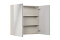 Cabinet cu oglinda si 2 usi, Bella Cashmere, Comad, 80x19x75 cm, PAL laminat, casmir mat