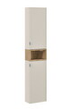 Set dulap suspendat pentru baie, 120 cm, Bella Cashmere, Comad, MDF/PAL laminat, casmir mat/stejar artisan