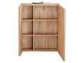 Cabinet cu oglinda si 2 usi, Capri Oak, Comad, 60x16x75 cm, PAL laminat, stejar craft gold