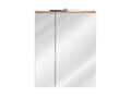 Cabinet cu oglinda si 2 usi, Capri Oak, Comad, 60x16x75 cm, PAL laminat, stejar craft gold