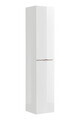 Dulap inalt cu usi, cu fixare pe perete, Capri White, Comad, 35x33x170 cm, MDF, alb lucios