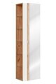 Dulap inalt cu usa, cu fixare pe perete, Capri White, Comad, 45x33x170 cm, MDF/PAL laminat, alb lucios