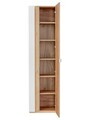 Dulap inalt cu usa, cu fixare pe perete, Capri White, Comad, 45x33x170 cm, MDF/PAL laminat, alb lucios