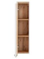 Dulap suspendat cu 1 usa, Capri White, Comad, 20x16x75 cm, MDF, alb lucios