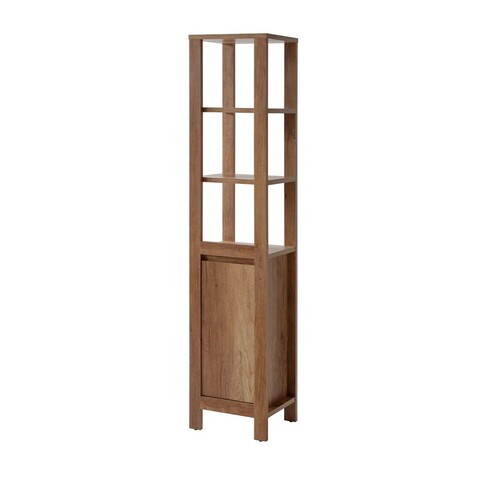 Dulap inalt cu usa, Classic Oak, Comad, 40x35x186 cm, PAL laminat, stejar roman