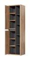 Dulap inalt cu usi, cu fixare pe perete, Devon, Comad, 50x33x170 cm, PAL laminat, stejar shetland