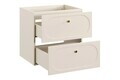 Set mobilier baie, dulap dublu si lavoar dublu, 120 cm, Donna Sand, Comad, MDF/PAL laminat, nisipiu