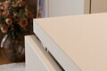 Set mobilier baie, dulap dublu si 2 lavoare, 120 cm, Donna Sand, Comad, MDF/PAL laminat, nisipiu