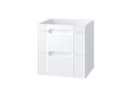 Set mobilier baie, dulap cu lavoar, 60 cm, Fiji White, Comad, MDF/PAL laminat, alb
