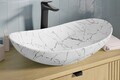 Set mobiler baie, dulap cu lavoar, 80 cm, Fiji White, Comad, MDF/PAL laminat, alb