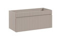 Set mobiler baie, dulap cu lavoar, 100 cm Wiki, Iconic Cashmere, Comad, MDF/PAL laminat, casmir mat