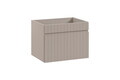 Set mobilier baie, dulap dublu si 2 lavoare, 140 cm Wiki Coast Evoke, Iconic Cashmere Oak, Comad, MDF/PAL laminat, casmir mat