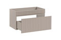 Set mobilier baie, dulap dublu si 2 lavoare, 180 cm Coast Evoke, Iconic Cashmere, Comad, MDF/PAL laminat, casmir mat