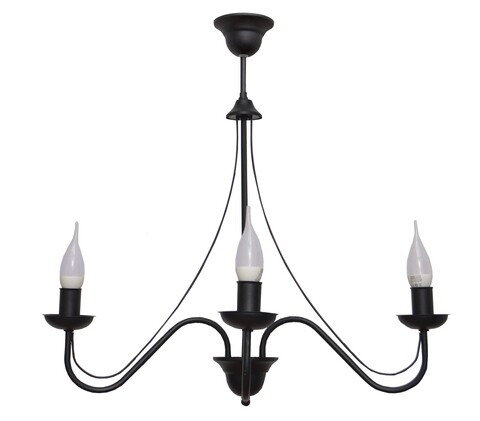 Lustra Malbo III, Helam, 60 x 60 cm, 3 x E14, 60W, negru