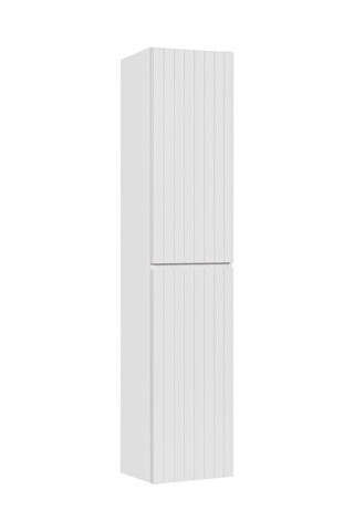 Dulap inalt cu usi, cu fixare pe perete, Iconic White, Comad, 35x33x160 cm, MDF/PAL laminat, alb