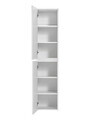 Dulap inalt cu usi, cu fixare pe perete, Iconic White, Comad, 35x33x160 cm, MDF/PAL laminat, alb