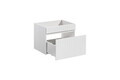 Set mobilier baie, dulap dublu si 2 lavoare, 120 cm, Iconic White, Comad, MDF/PAL laminat, alb/stejar santa fe vintage