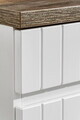 Set mobiler baie, dulap cu lavoar, 80 cm, Iconic White, Comad, MDF/PAL laminat, alb/stejar santa fe vintage