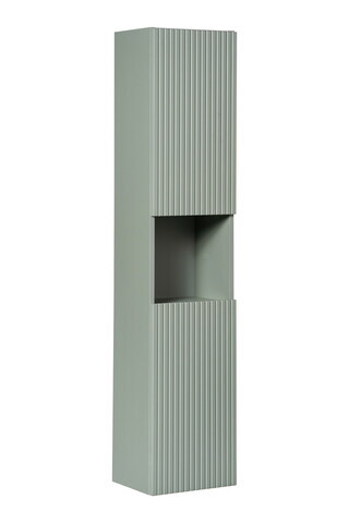 Dulap inalt cu usi, cu fixare pe perete, Line Reed Green, Comad, 30x25x140 cm, MDF/PAL laminat, verde reed