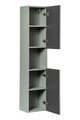 Dulap inalt cu usi, cu fixare pe perete, Line Reed Green, Comad, 30x25x140 cm, MDF/PAL laminat, verde reed