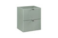 Set dulap de baie cu lavoar, 50 cm S Dance, Line Reed Green, Comad, MDF/PAL laminat, verde reed