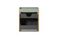 Set dulap de baie cu lavoar, 50 cm S Dance, Line Reed Green, Comad, MDF/PAL laminat, verde reed