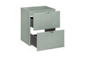 Set dulap de baie cu lavoar, 50 cm S Dance, Line Reed Green, Comad, MDF/PAL laminat, verde reed