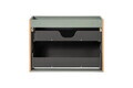 Set dulap de baie cu lavoar, 80 cm S Dance, Line Reed Green, Comad, MDF/PAL laminat, verde reed