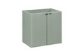 Set mobilier baie, dulap dublu si 2 lavoare, 120 cm, Line Reed Green Oak, Comad, MDF/PAL laminat, verde reed